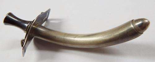 Vintage Sterling Silver Tracheotomy tube made by ESCHMANN - as per photo - Weighs : 44.9g