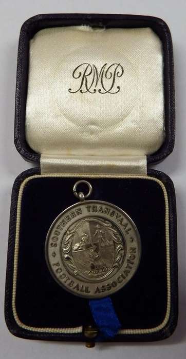 Silver Southern Transvaal  Football Association medallion - as per photo