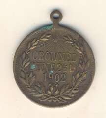 Crowned June 26th 1902 Medallion - as per photo
