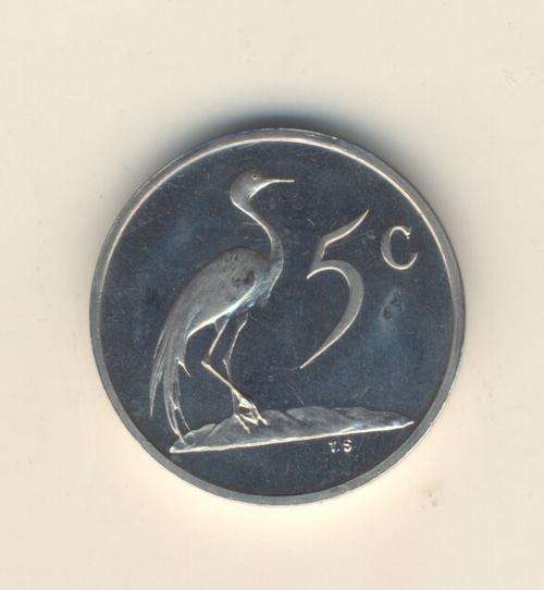 RSA - 1989 Proof 5 Cent - Scarce  - as per scan