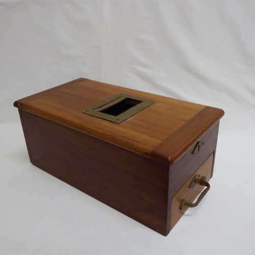 Antique wooden till - 43 x 24 cm