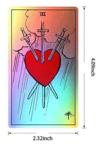 A.E WAITE SILVER HOLOGRAPHIC 78 CARDS DECK