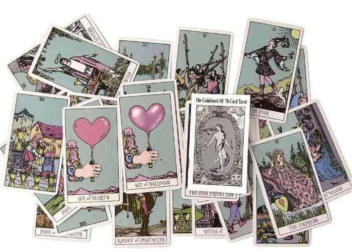 PASTEL RIDER TAROT FANCY EDITION CARDS DECK FOR BEGINNERS WITH GUIDEBOOK