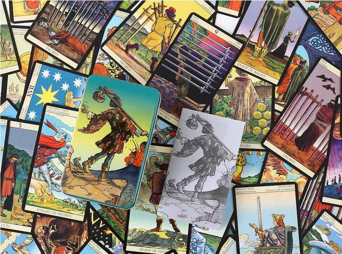 Raider-Waite® Tarot Gold Edged Cards Deck in Tin Box