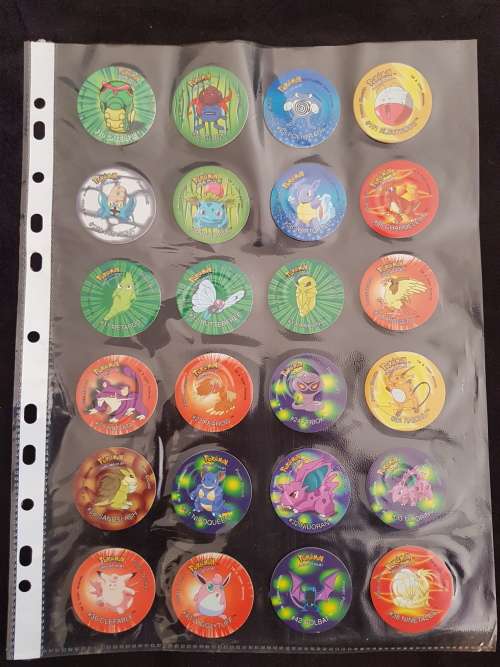 Pokemon Tazos Set 3 - Full Collection (50 Tazos) - VG/NM