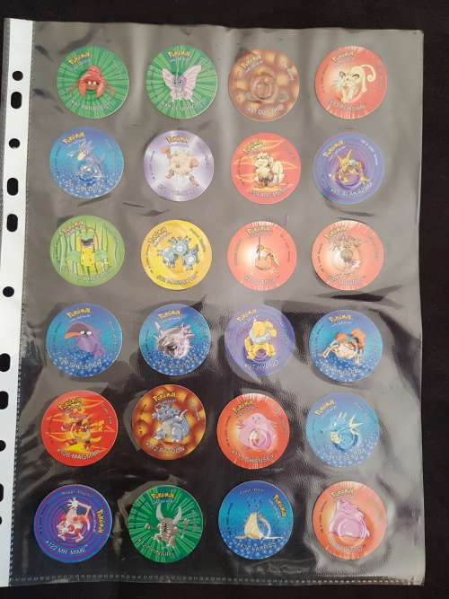 Pokemon Tazos Set 3 - Full Collection (50 Tazos) - VG/NM