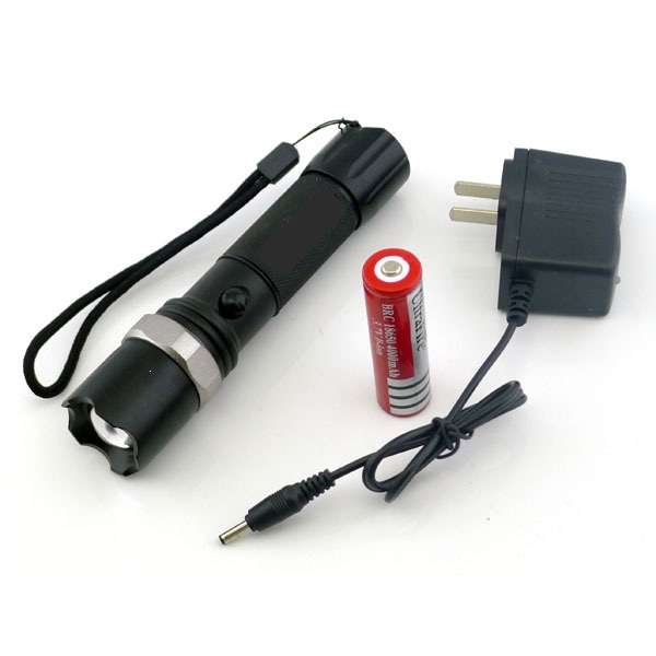 12V AND 220V CHARGE 800 LUMENS CREE LED TORCH + BATTERY