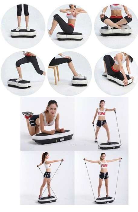 UltraThin Vibration Powerplate with armstraps and built in Bluetooth speaker!
