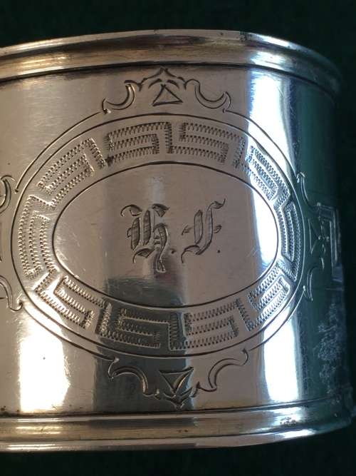 3 Silver Engraved Napkin rings