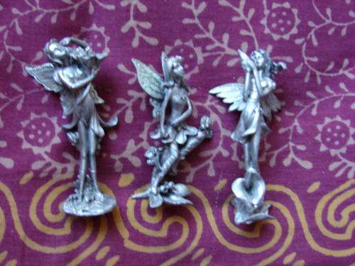 Pewter fairies set of 3