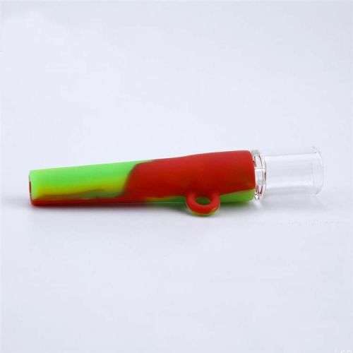 One Hitter Silicone And Glass Pipe (In Stock)