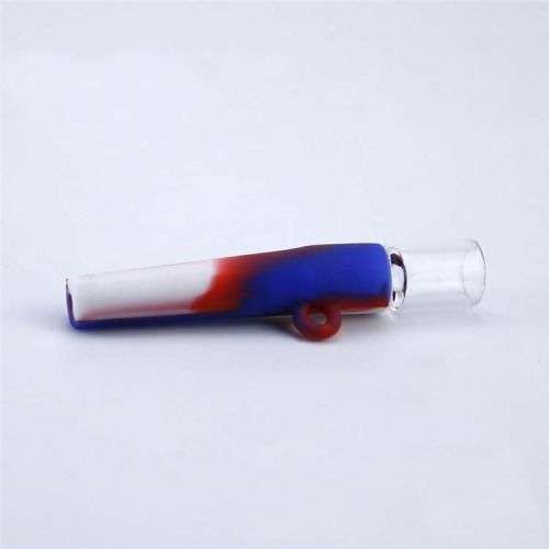 One Hitter Silicone And Glass Pipe (In Stock)