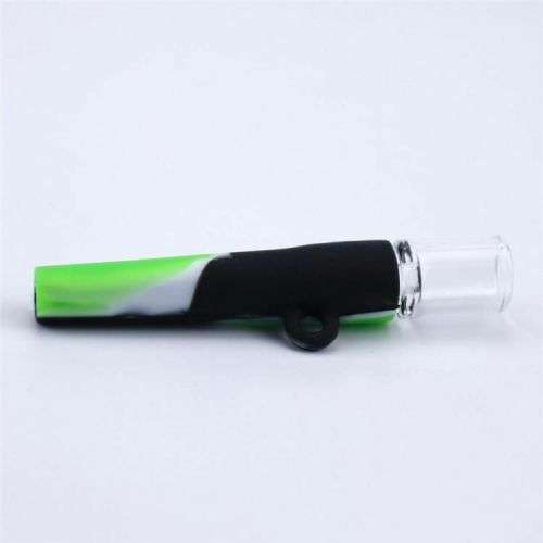 One Hitter Silicone And Glass Pipe (In Stock)
