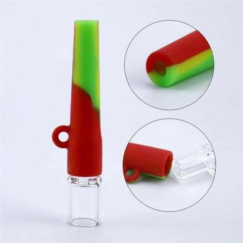 One Hitter Silicone And Glass Pipe (In Stock)