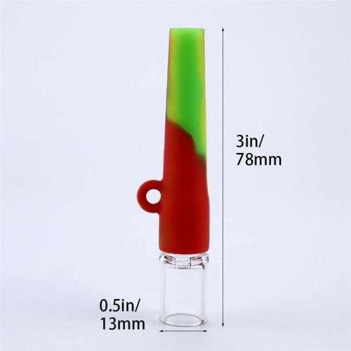 One Hitter Silicone And Glass Pipe (In Stock)