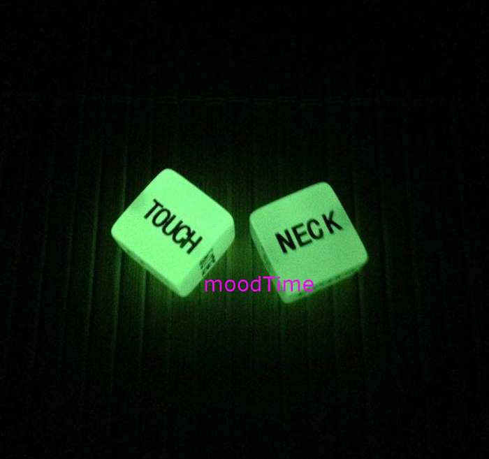 Pair of Glow In The Dark Sex Dice (In Stock)