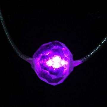 Pink LED Necklace (Battery Included) (In Stock)