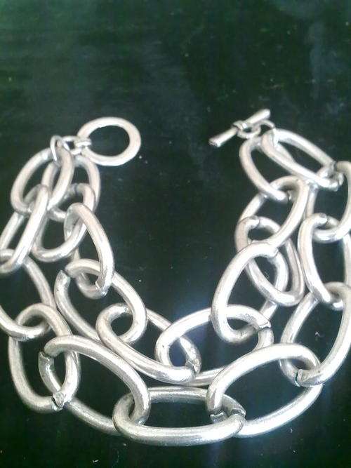 TIBETAN SILVER DOUBLE ROW BRACELET