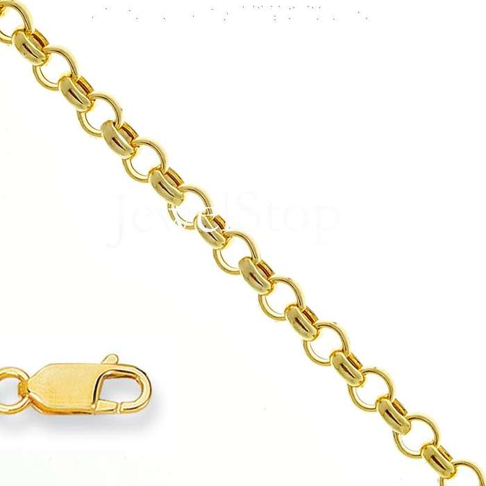 2 YEAR GUARANTEE!!GORGEOUS GOLD 2 mm ROLO NECKLACE