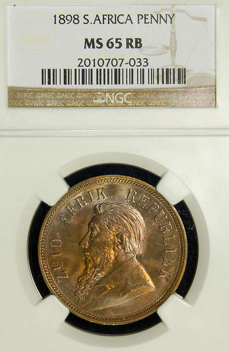 1898 Penny , NGC MS 65 RB @ R1 !!!!!!