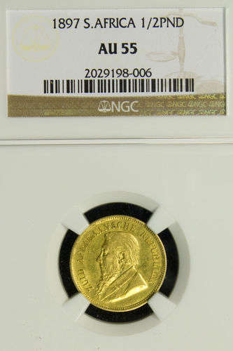 1897 Half Pond , NGC AU 55 @ R1 !!!!!!
