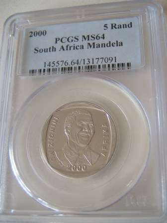 2000 Mandela  * PCGS Graded  MS 64  @ R1 start !!