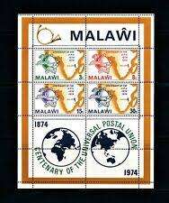 Malawi 8 x Miniture sheets MNH