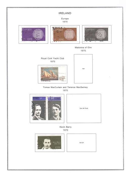 Ireland 1961 -1970 on Steiner album pages