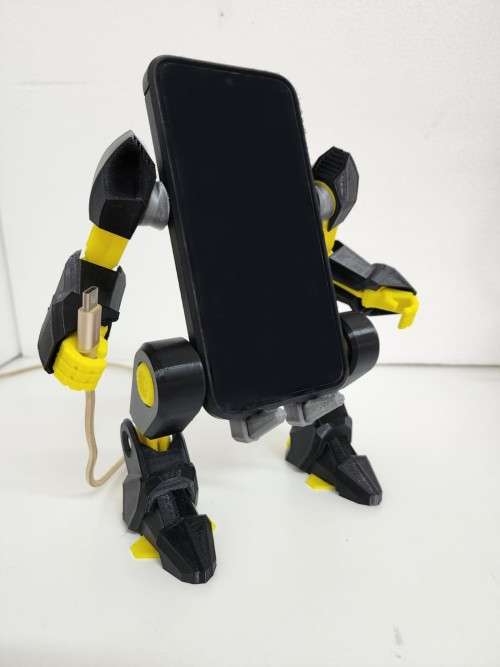 Cellphone Stand Exo Skeleton Adjustable Width - 3D Printed