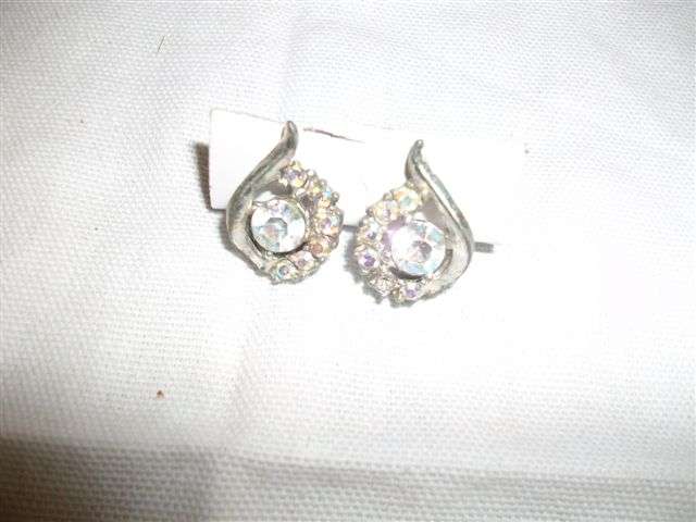 Lovely sliver plated clip on earrings