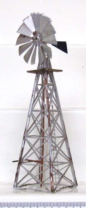 SCENERY HO: All Metal Climax 130mm Custom made Water Mill in Good Un-boxed condition(RSA)