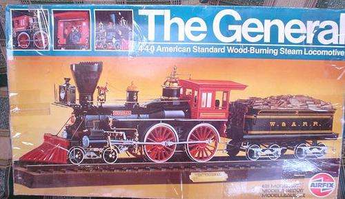 AIRFIX: The General; 4-4-0 American Steam Locomotive; 1:25 scale partly assembled in good condition.