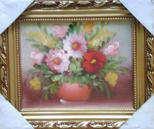 Stunning oil painting of some bright flowers in a vase (Perfect to brighten up your day)