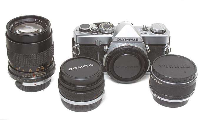 Vintage Olympus OM1n camera joblot ** excellent working condition **