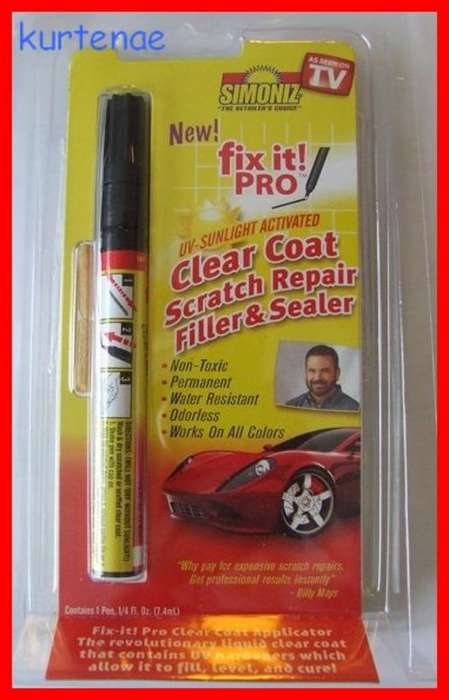 Fix it pro!!!! Clear coat scratch repair,filler & sealer.