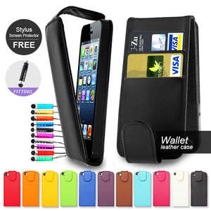PU Leather Flip Case W/ Cardslot,SP & Mini Stylus Pen For HTC Windows Phone 8X
