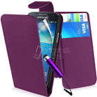 PU LEATHER FLIP CASE COVER FITS SAMSUNG GALAXY S4 MINI I9190 +SCREEN PROTECTOR& STYLUS PEN