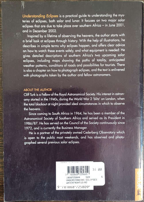 Understanding Eclipses by Cliff Turt - SOFT COVER