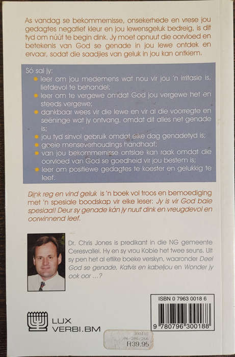 Dink Reg en Vind Geluk by Chris Jones - SOFT COVER