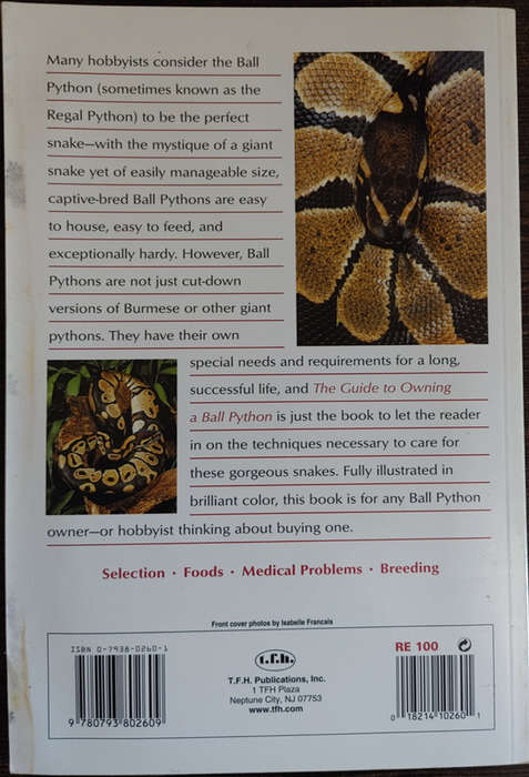 The Guide to owning a Ball Python by John Coborn - SOFT COVER