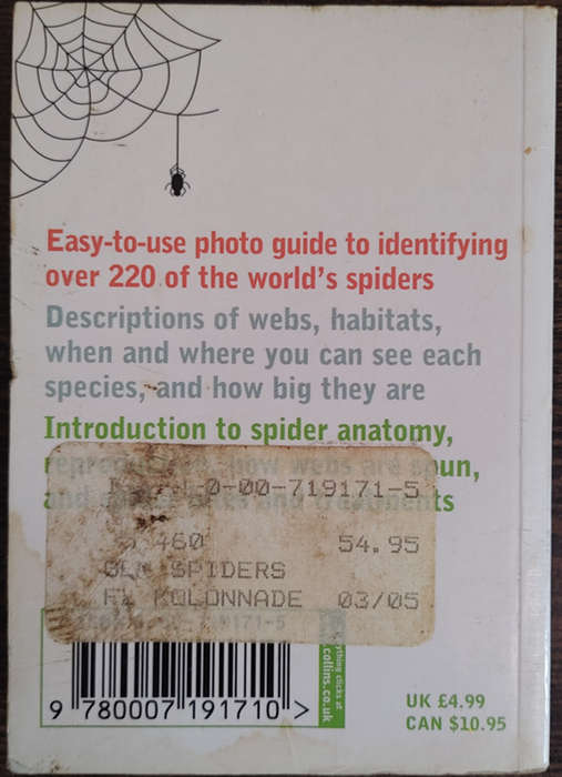 Spiders: From the deadliest to the biggest on earth (Collins gem) - SOFT COVER