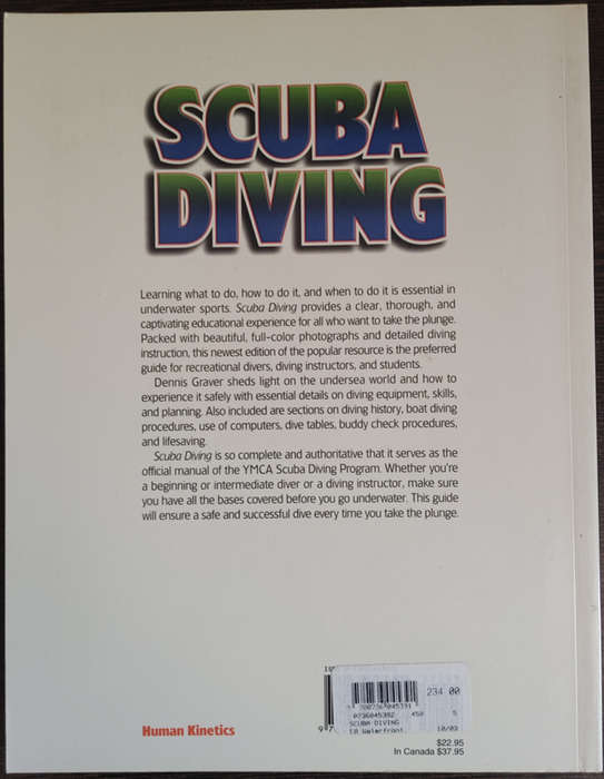 Scuba Diving 3rd Edition by Dennis Graver - SOFT COVER