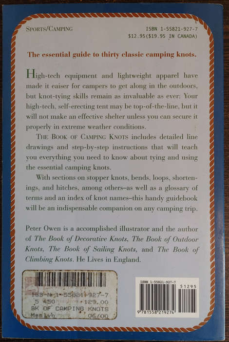 The Book of Camping Knots by Peter Owen - SOFT COVER