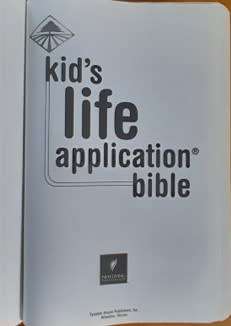 Kid`s Life Application Bible - New living translation- BURGUNDY IMITATION LEATHER