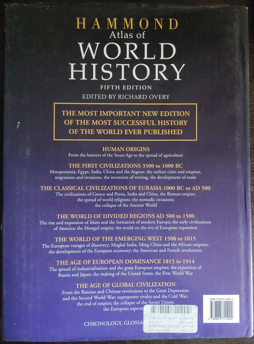 Hammond Atlas of World History Fifth Edition - HARD COVER