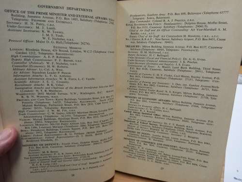Year Book and Guide of The Rhodesias and Nyasaland - 1962 Edition
