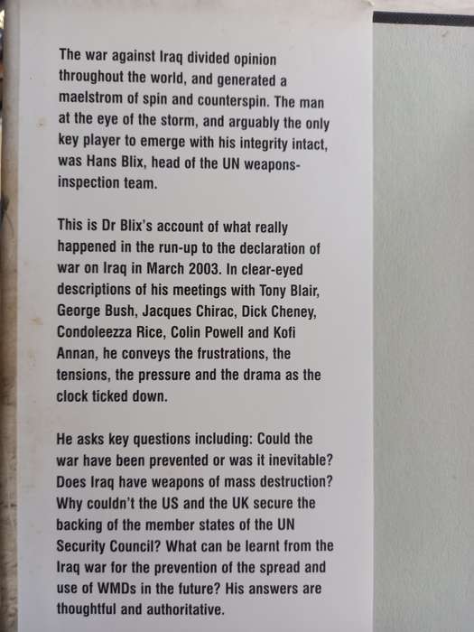 Disarming Iraq - the search for the weapons of mass destruction - Hans Blix