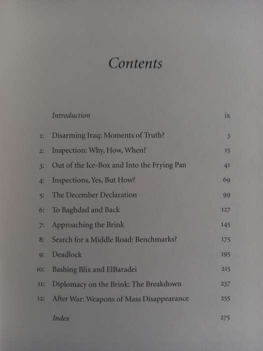 Disarming Iraq - the search for the weapons of mass destruction - Hans Blix