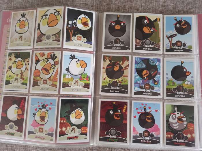 Angry Birds Collectors set trading cards
