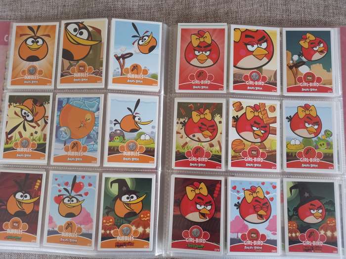 Angry Birds Collectors set trading cards
